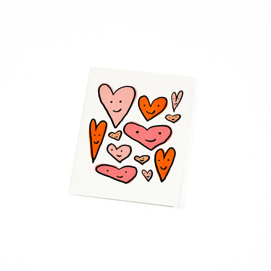 Happy Hearts Greeting Card