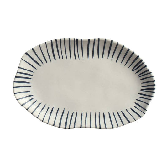 Shallow Oval Platter Medium Stoneware