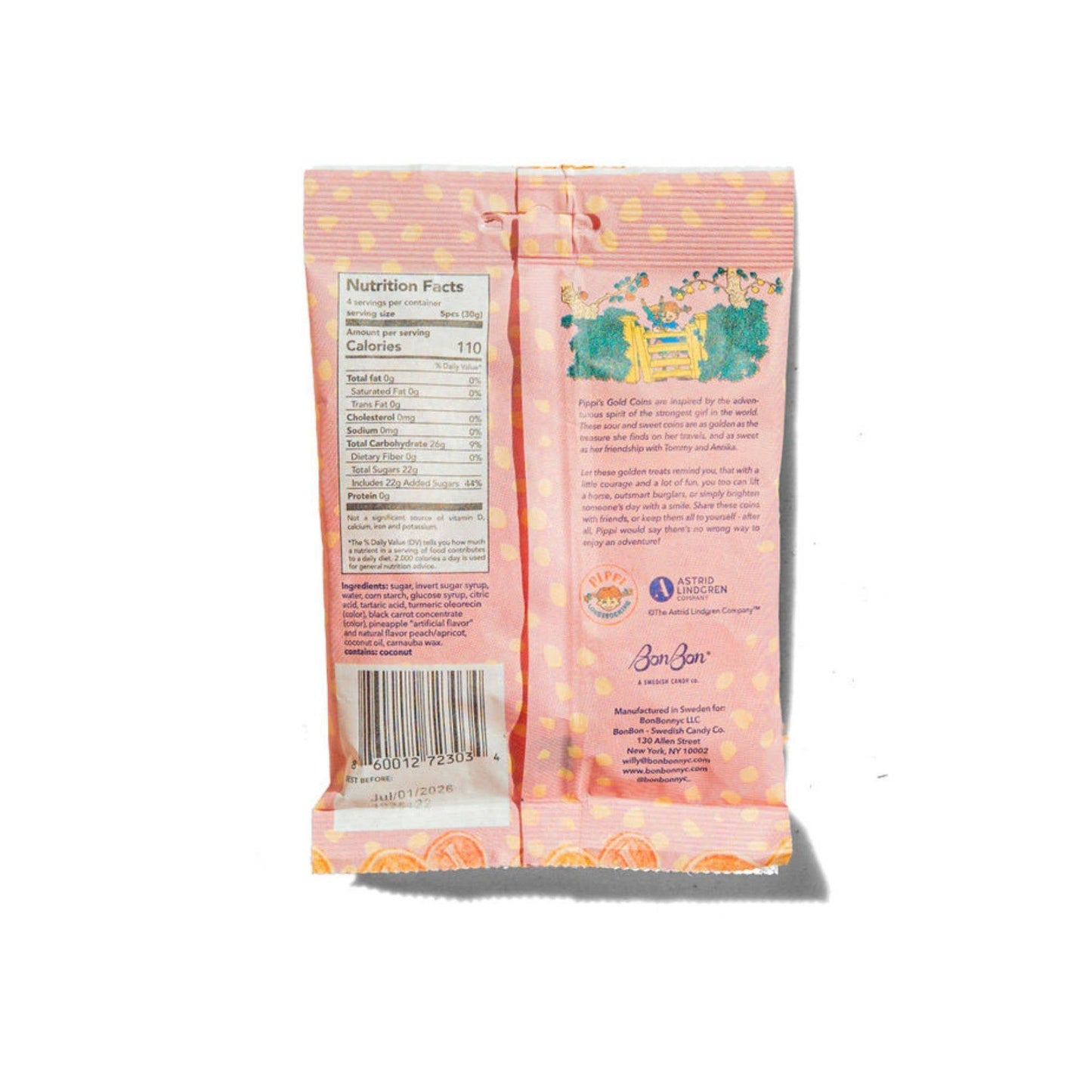 Pippi Longstocking Gold Coins - Swedish Candy