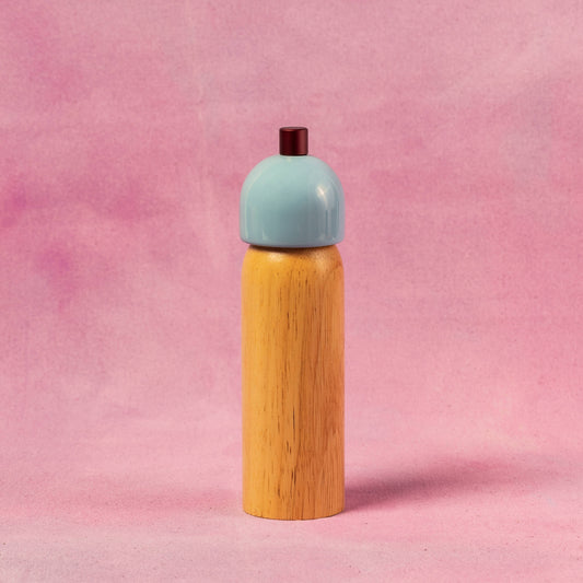 New! Salt & Pepper Grinder - Light Blue & Burgundy