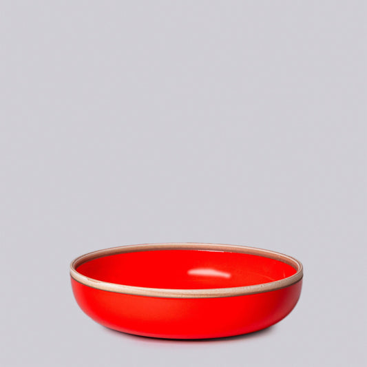Coral Red Glossy Porcelain Hermit Bowl Nests