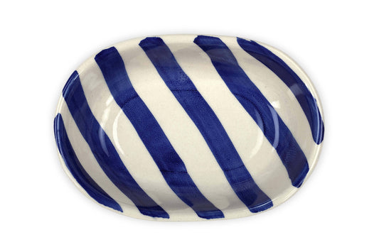 Blue Stripe Ceramic Bowl