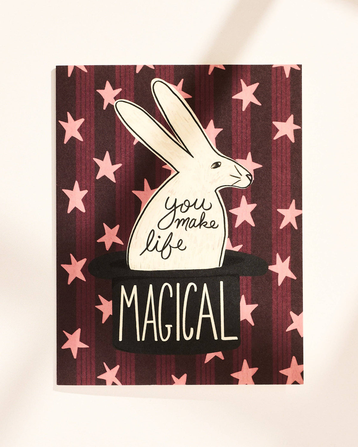 You Make Life Magical Rabbit Greeting Card