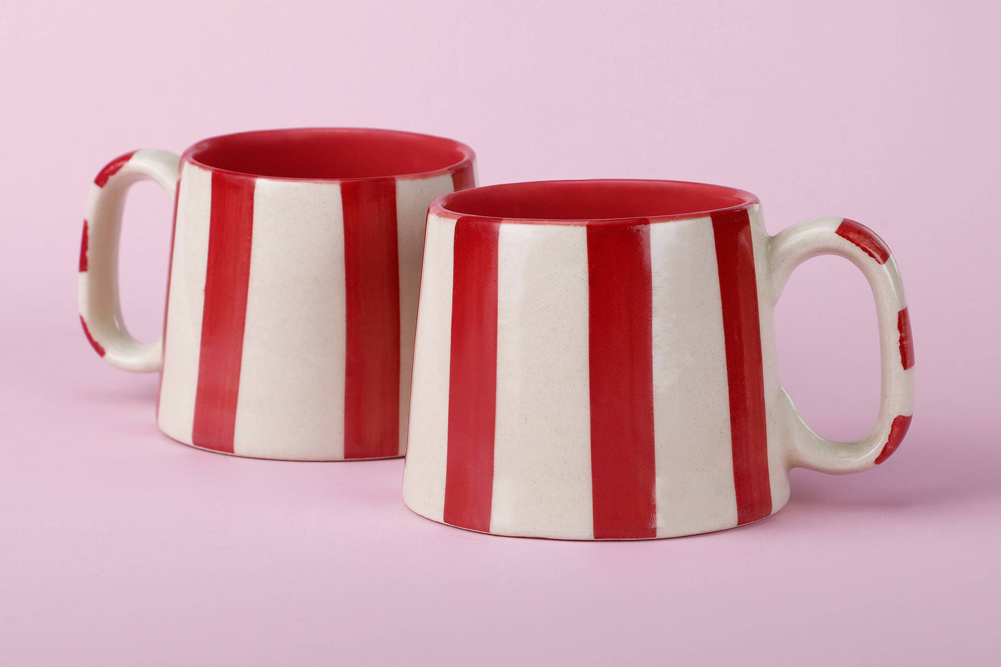 Red Stripe Coffee Cup