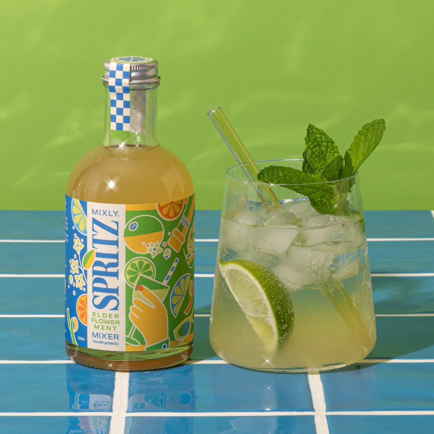 Elderflower Mint Spritz Cocktail/Mocktail Mixer