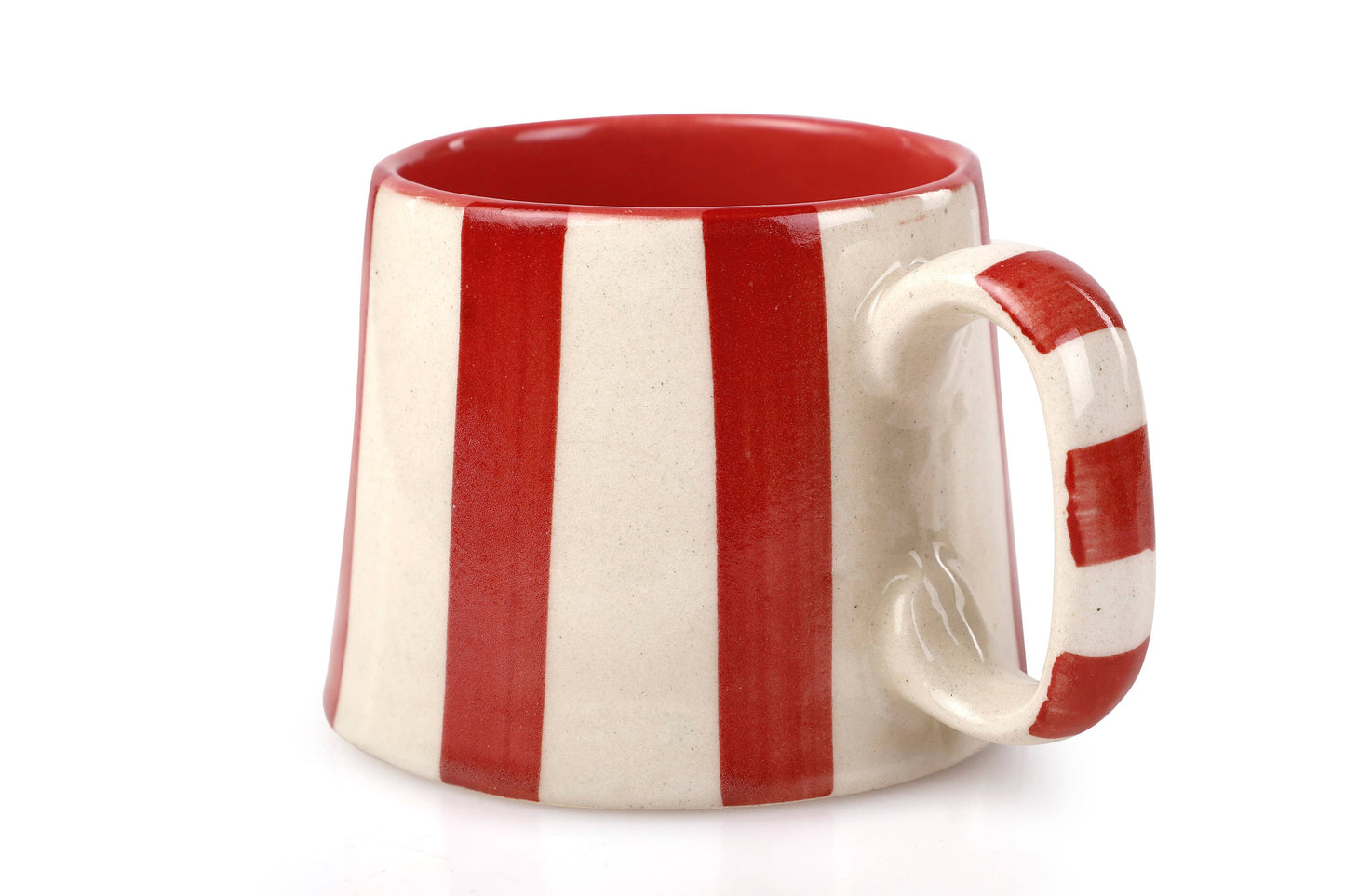 Red Stripe Coffee Cup