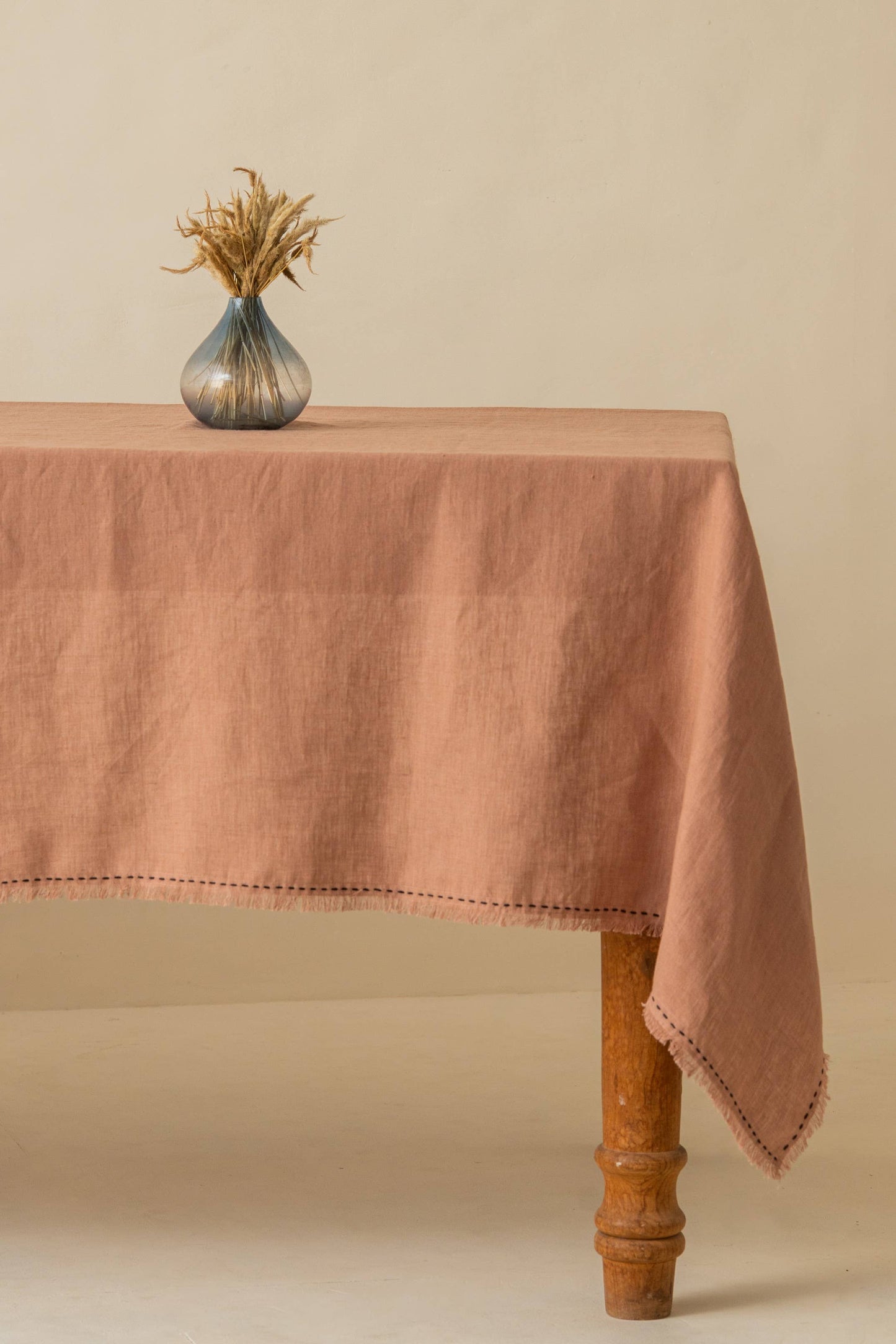 Decorative Kantha Linen Tablecloth