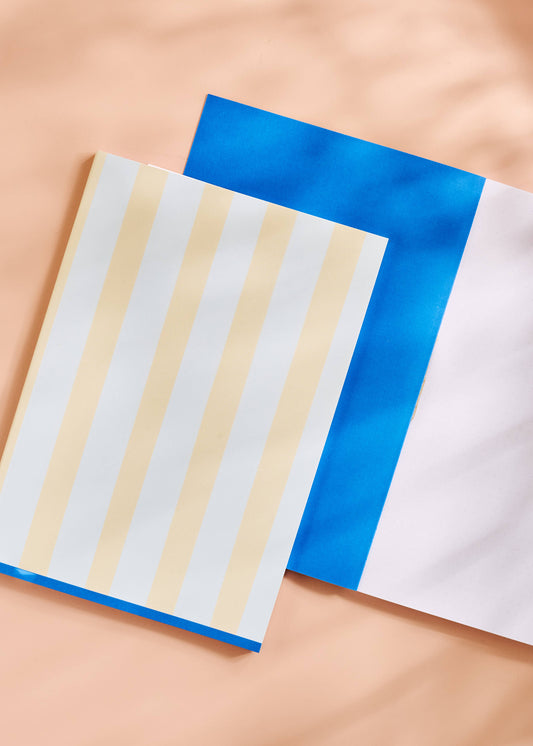 Butter Stripe Dot Grid Notebook