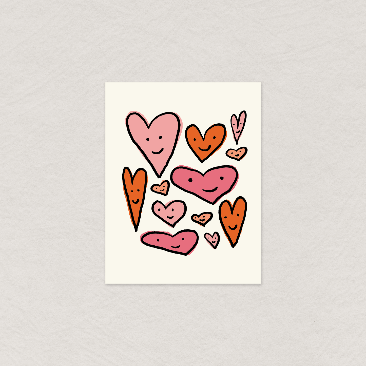 Happy Hearts Greeting Card