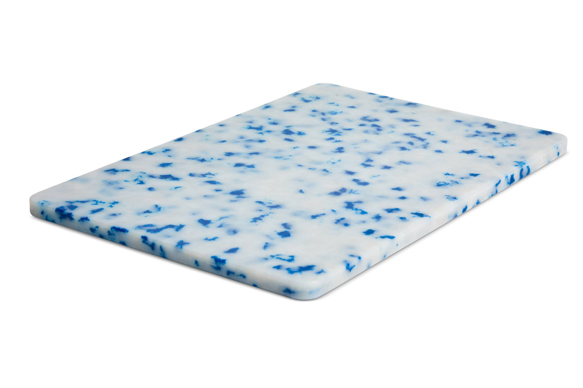 Recycled Plastic Cutting Board Large Blue Confetti