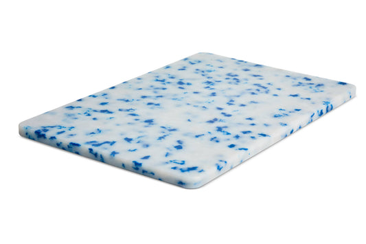 Recycled Plastic Cutting Board Large Blue Confetti