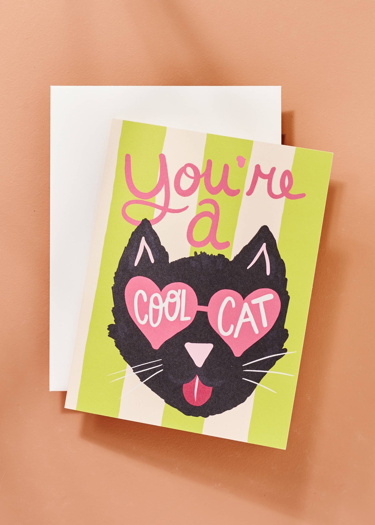 Cool Cat Greeting Card