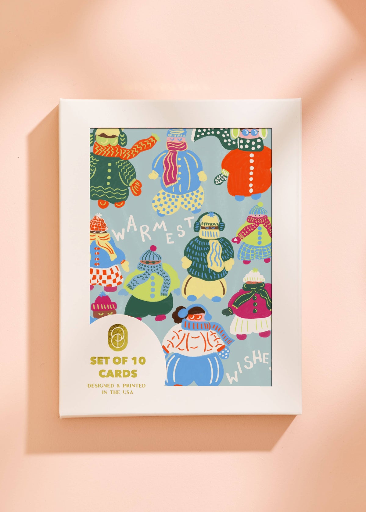 Ski Buddies Warmest Wishes Greeting Card - Set of 10