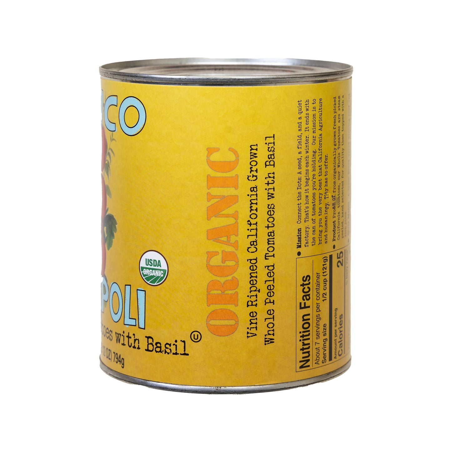 Bianco DiNapoli 28oz Organic Whole Peeled Tomatoes (6 ct)