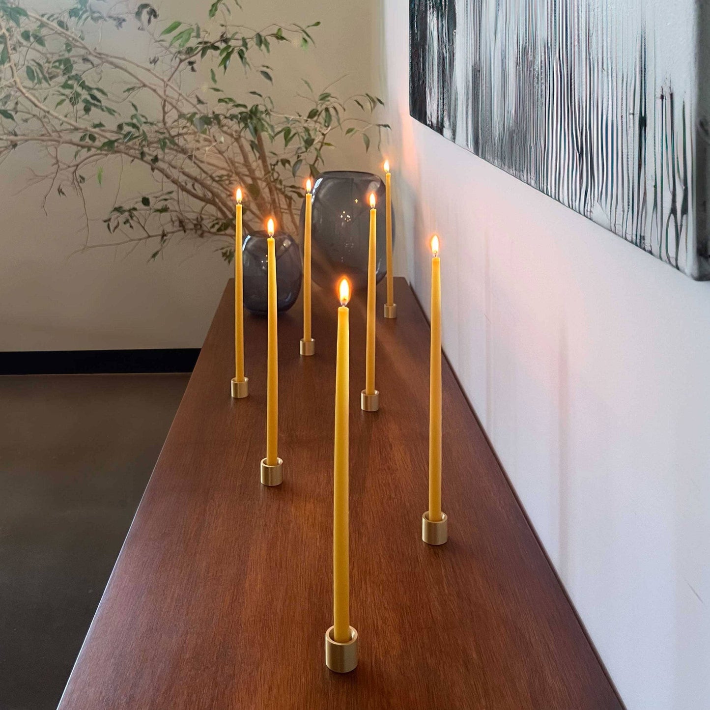 Thin Beeswax Taper Candles