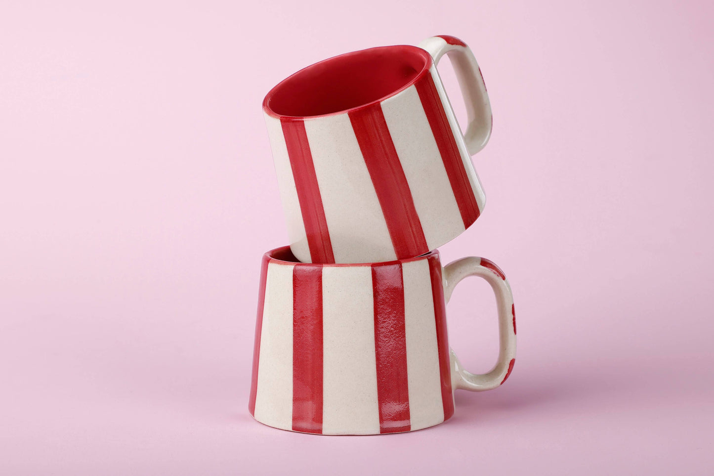 Red Stripe Coffee Cup