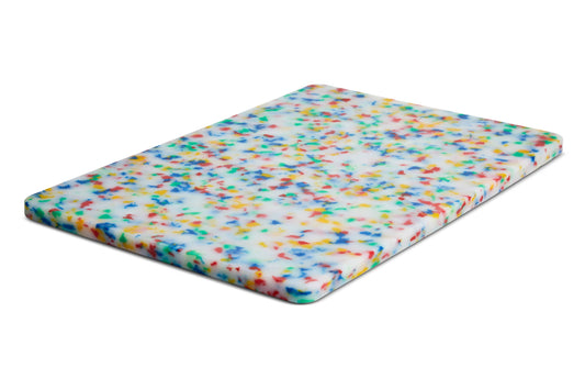 Recycled Plastic Cutting Board Large Confetti