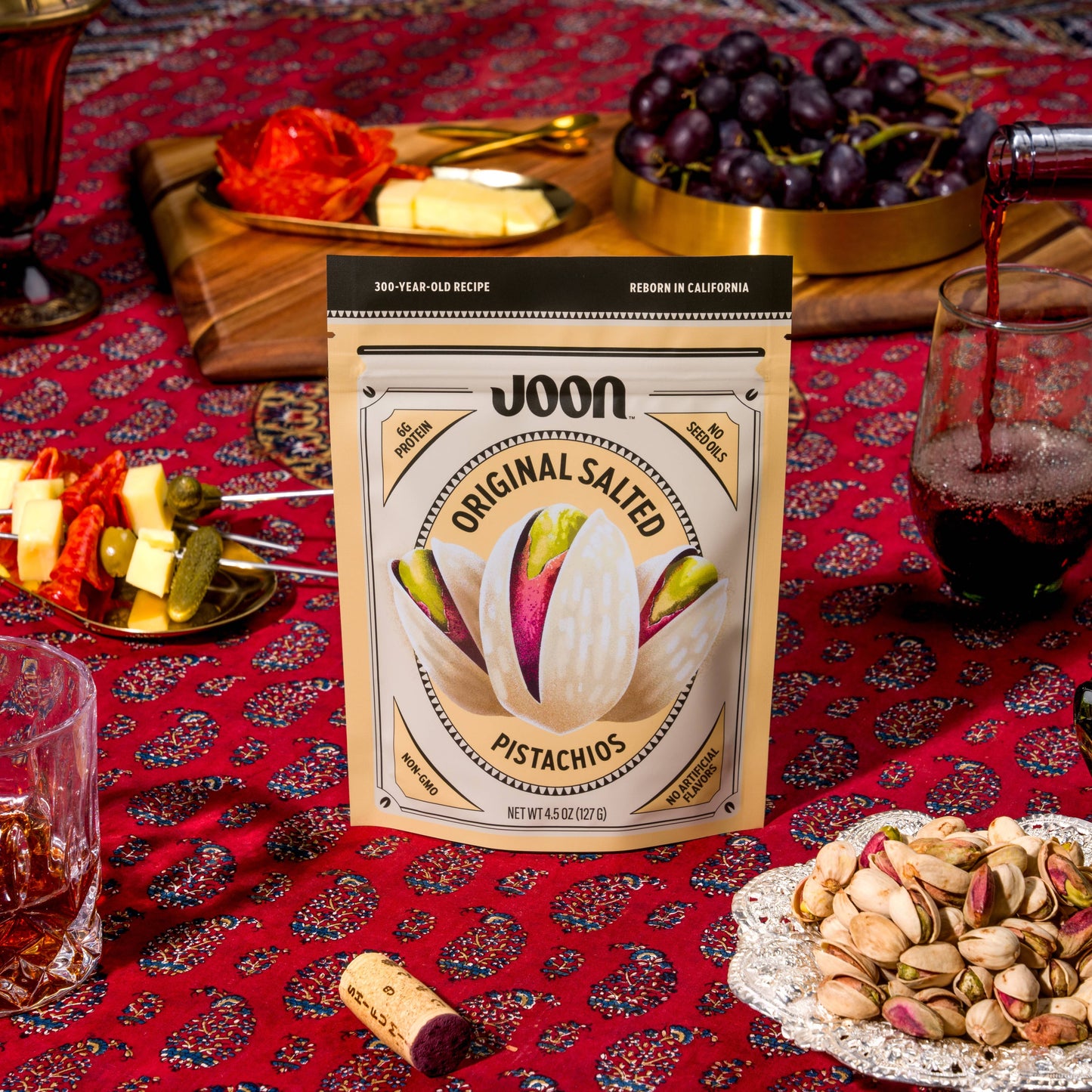 Joon Original Salted Pistachios - 4.5oz Resealable Bag