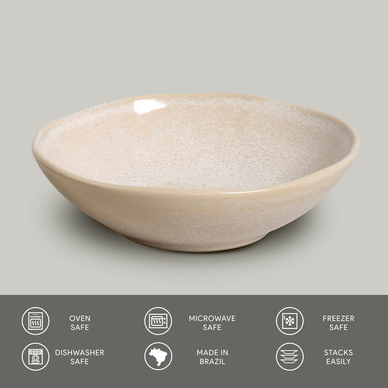 Cereal Bowl Latte Stoneware 17.6 Oz