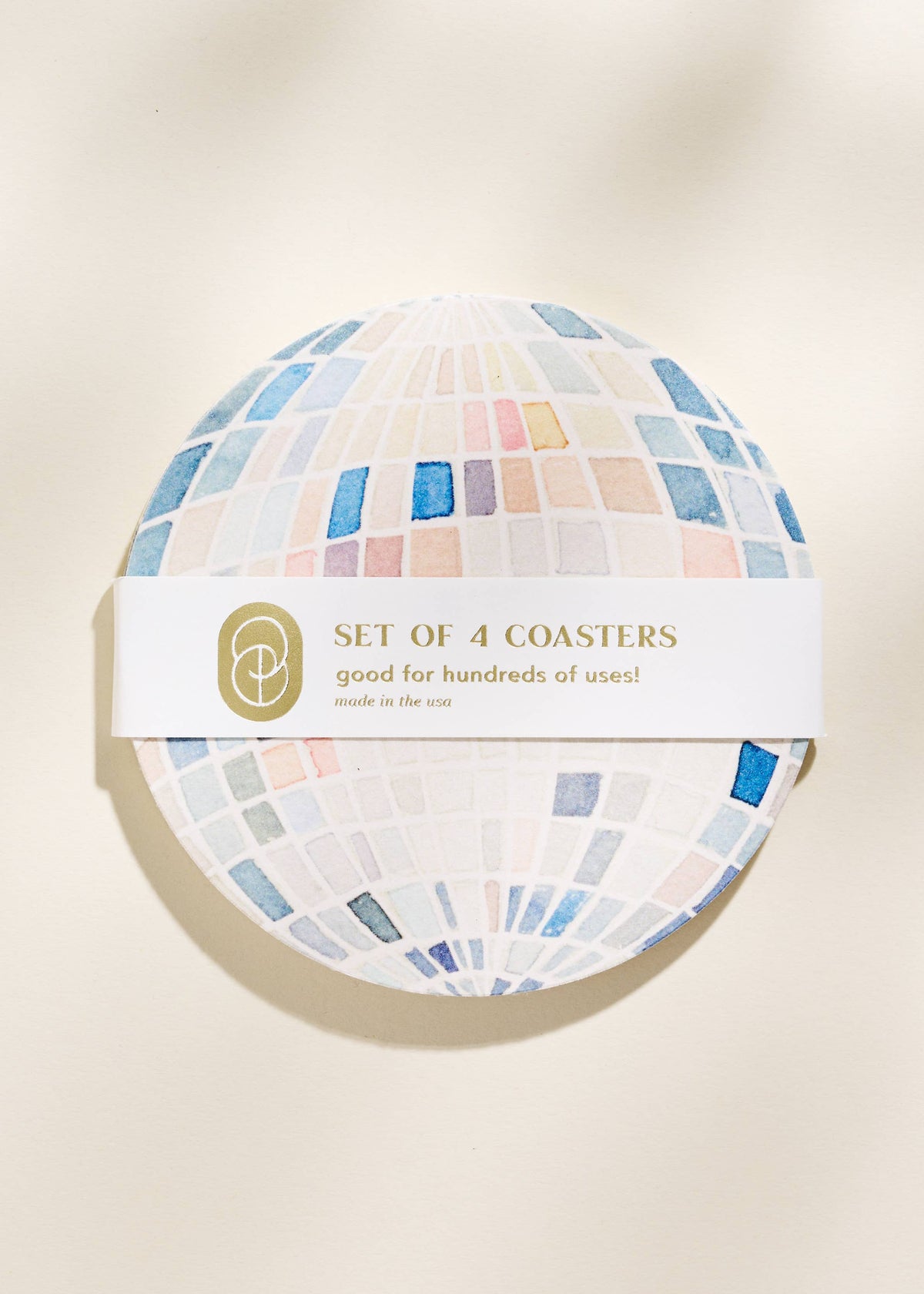 Mirror Ball Disco Coasters - Set of 4