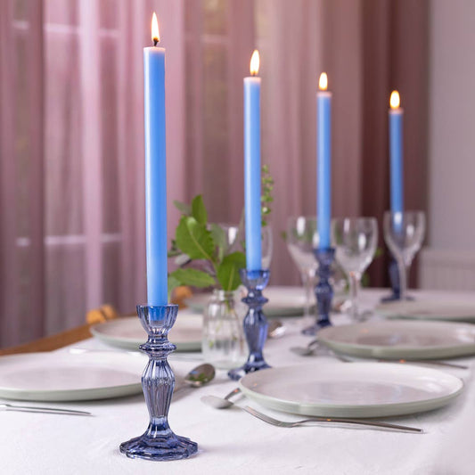Blue Taper Candles