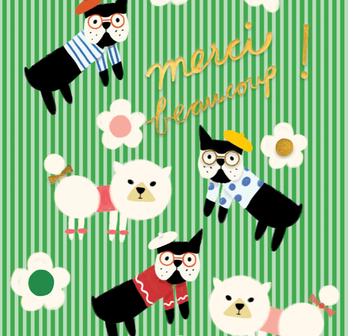 MERCI BIEN - Thank You Card
