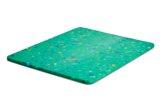 Recycled Plastic Cutting Board Medium Green Confetti