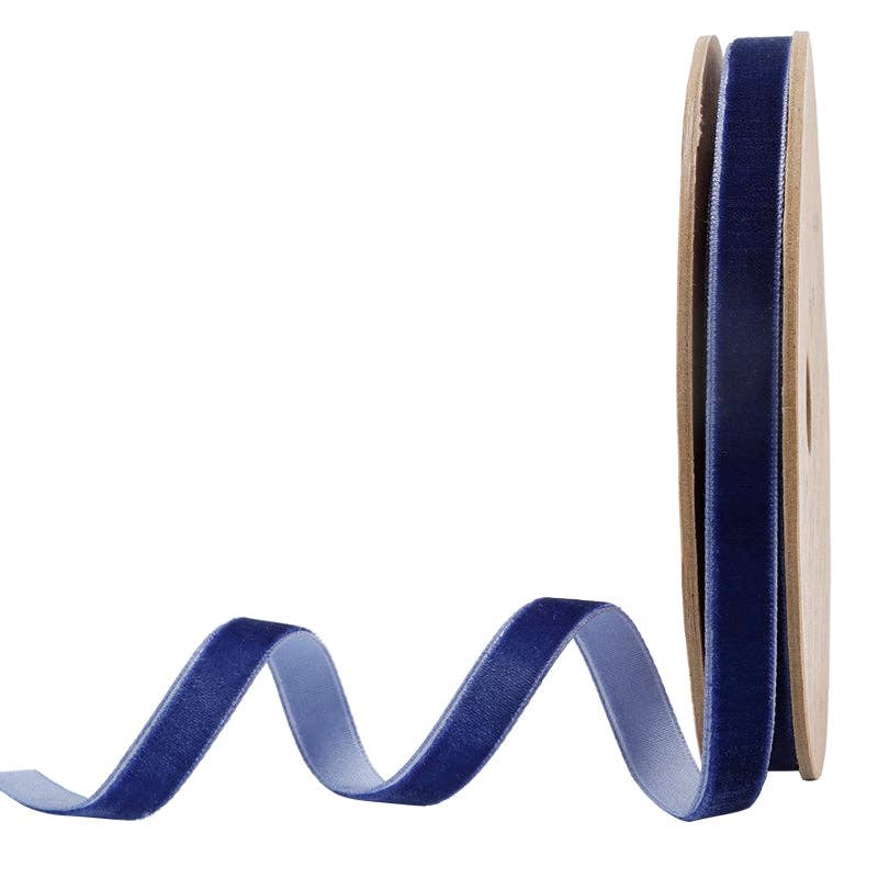 17 Colors | 3/8" Velvet Ribbon | 10 Yard Roll