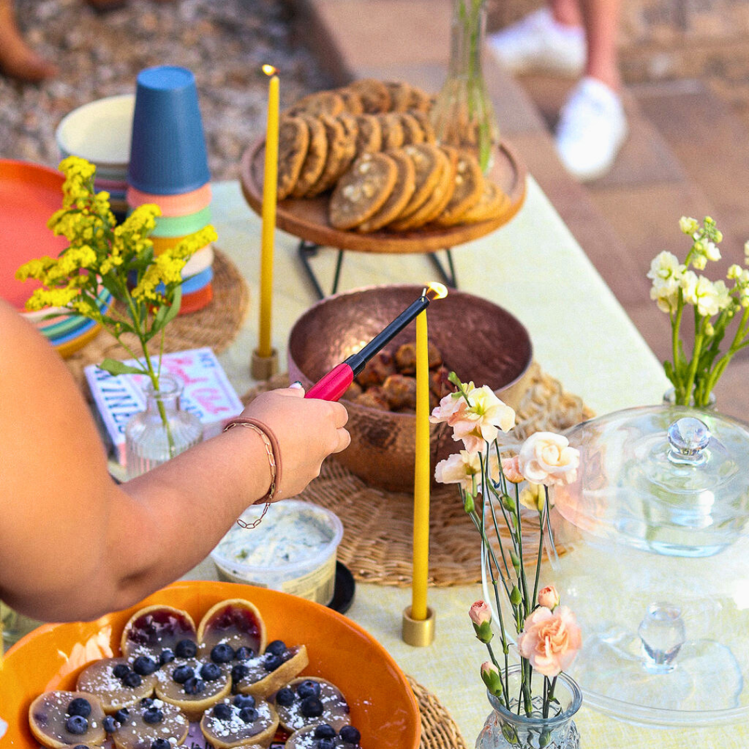 Thin Beeswax Taper Candles