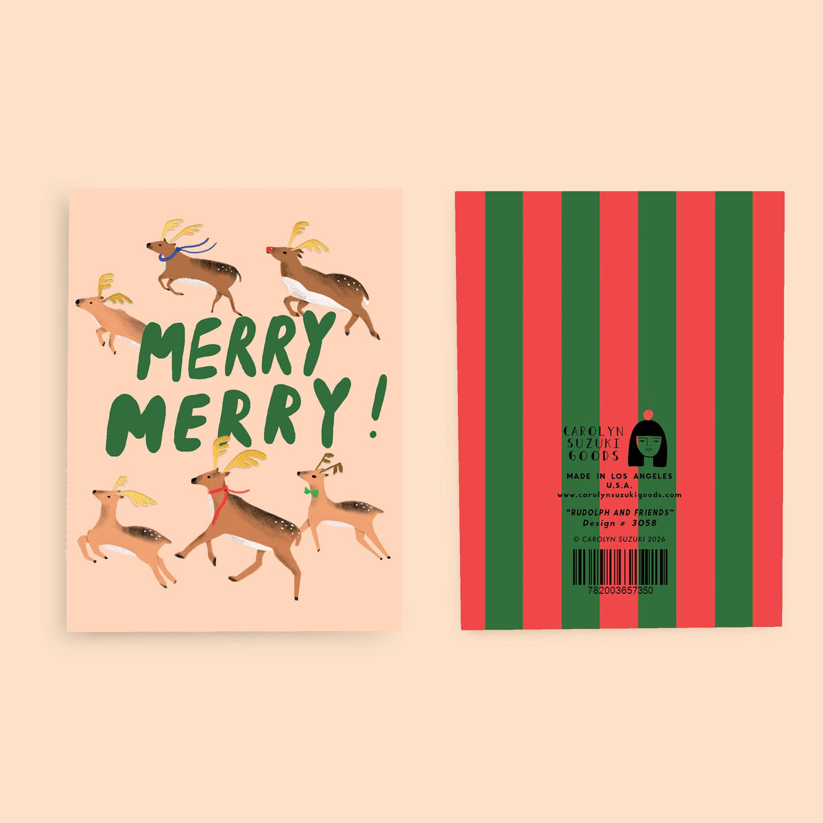 RUDOLPH AND FRIENDS - Holiday Card