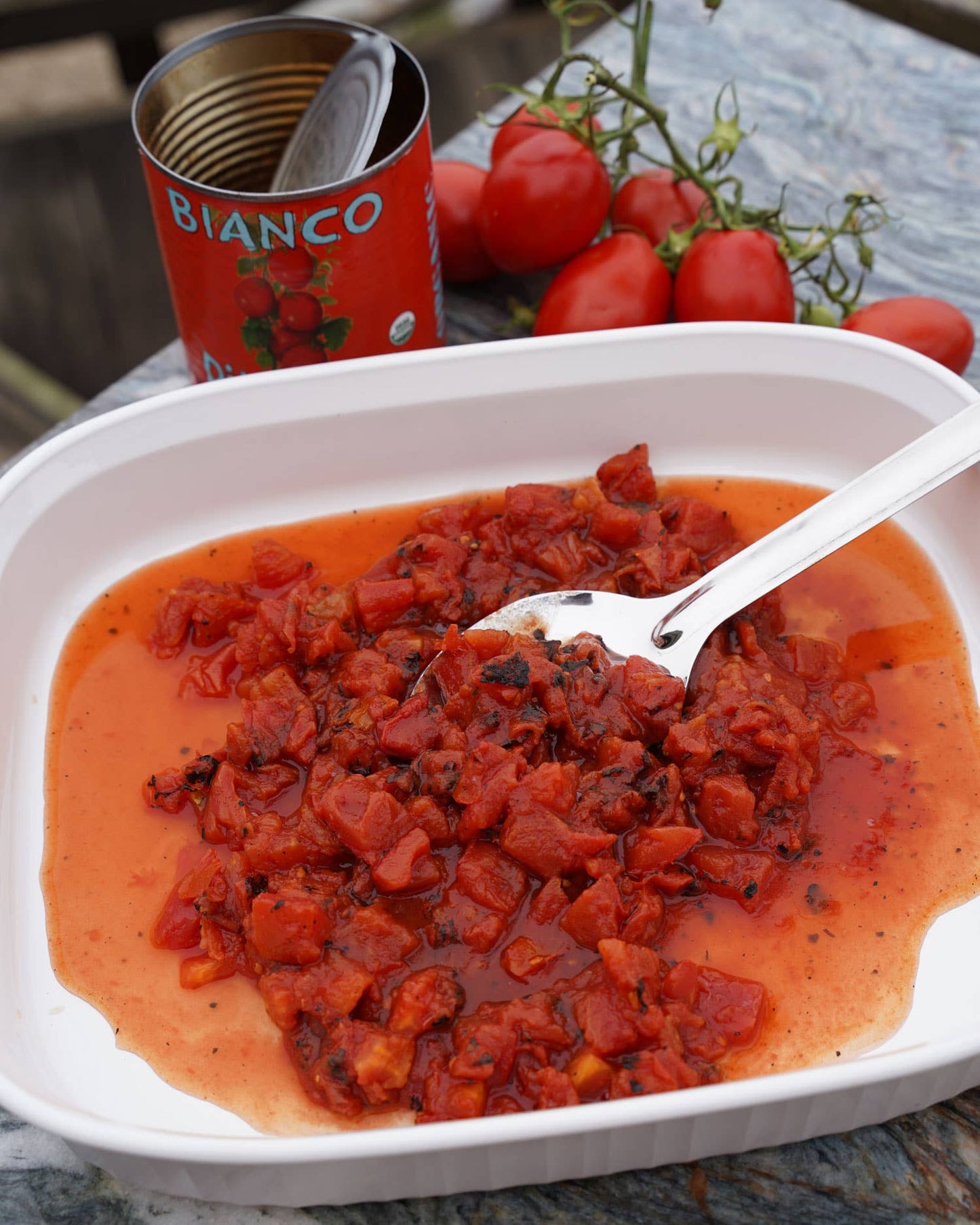 Bianco DiNapoli 28oz Organic Fire Roasted Chopped tom (6 ct)