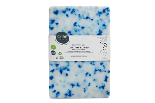 Blue Confetti Recycled Plastic Cutting Board - Small