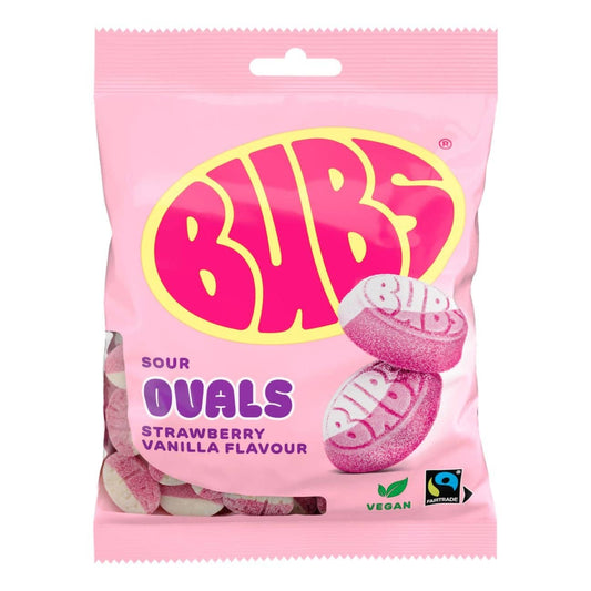 Bubs Goody Sour Ovals Strawberry Vanilla