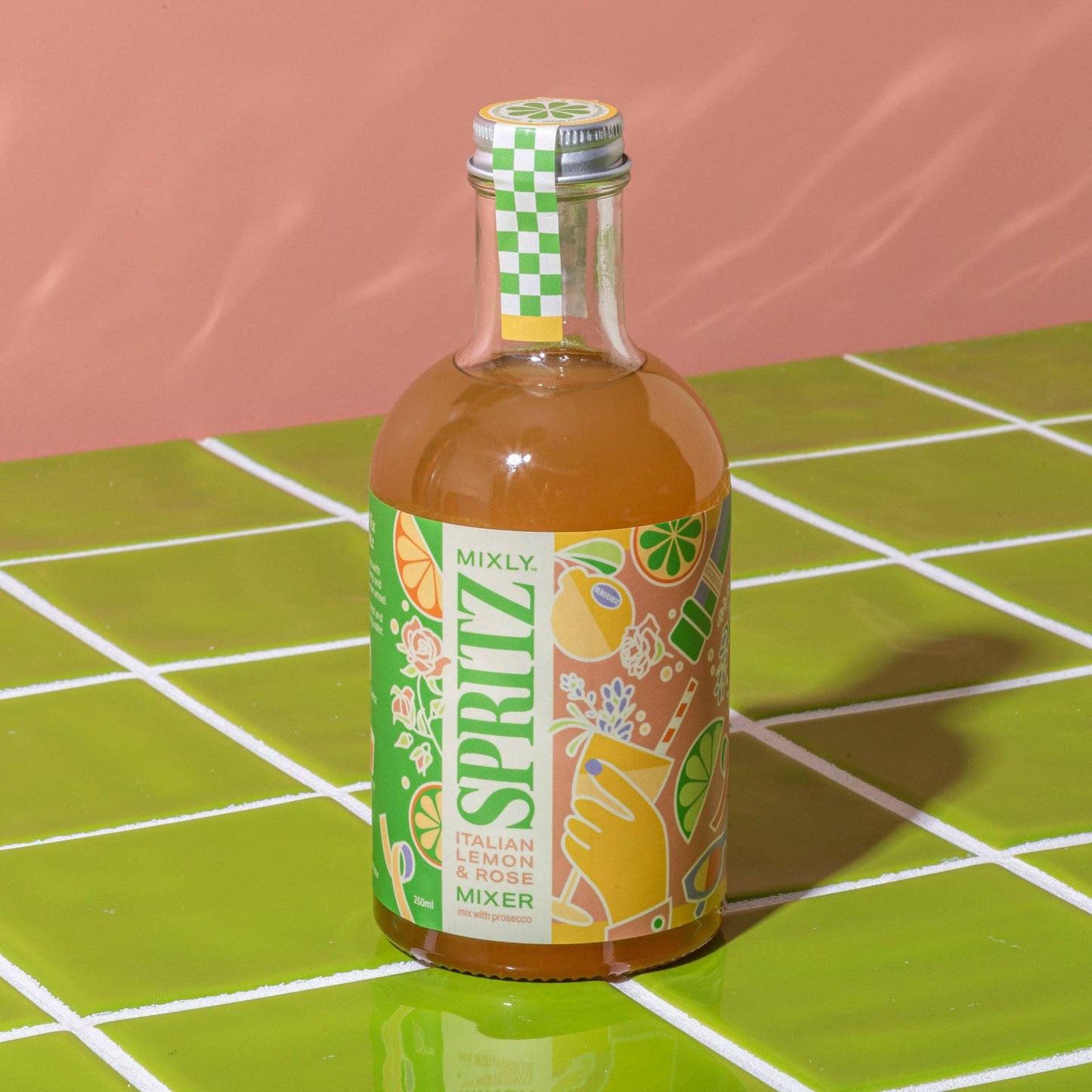 Italian Lemon & Rose Spritz Cocktail/Mocktail Mixer