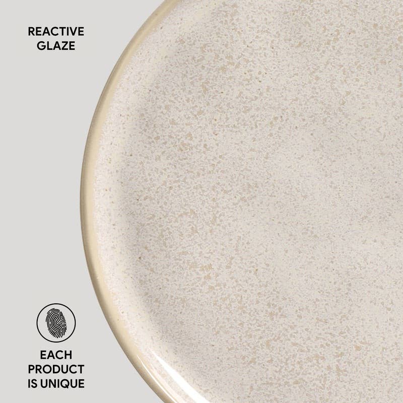 Bio Stoneware Latte Dessert Plate, 8.46"
