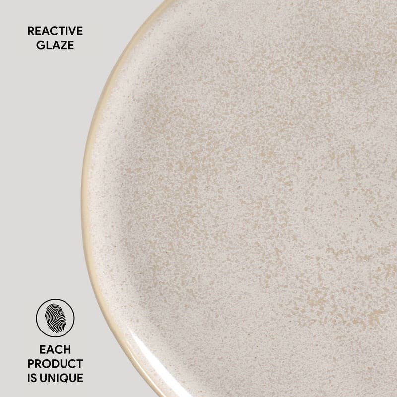 Bio Stoneware Latte Dinner Plate, 10.8"