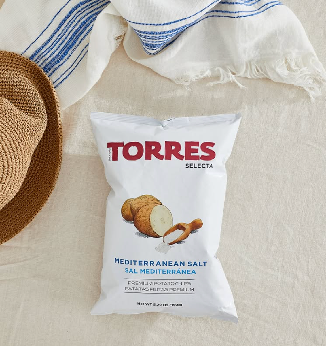 Mediterranean Sea Salt, Torres Potato Chips 50g | SMALL BAG