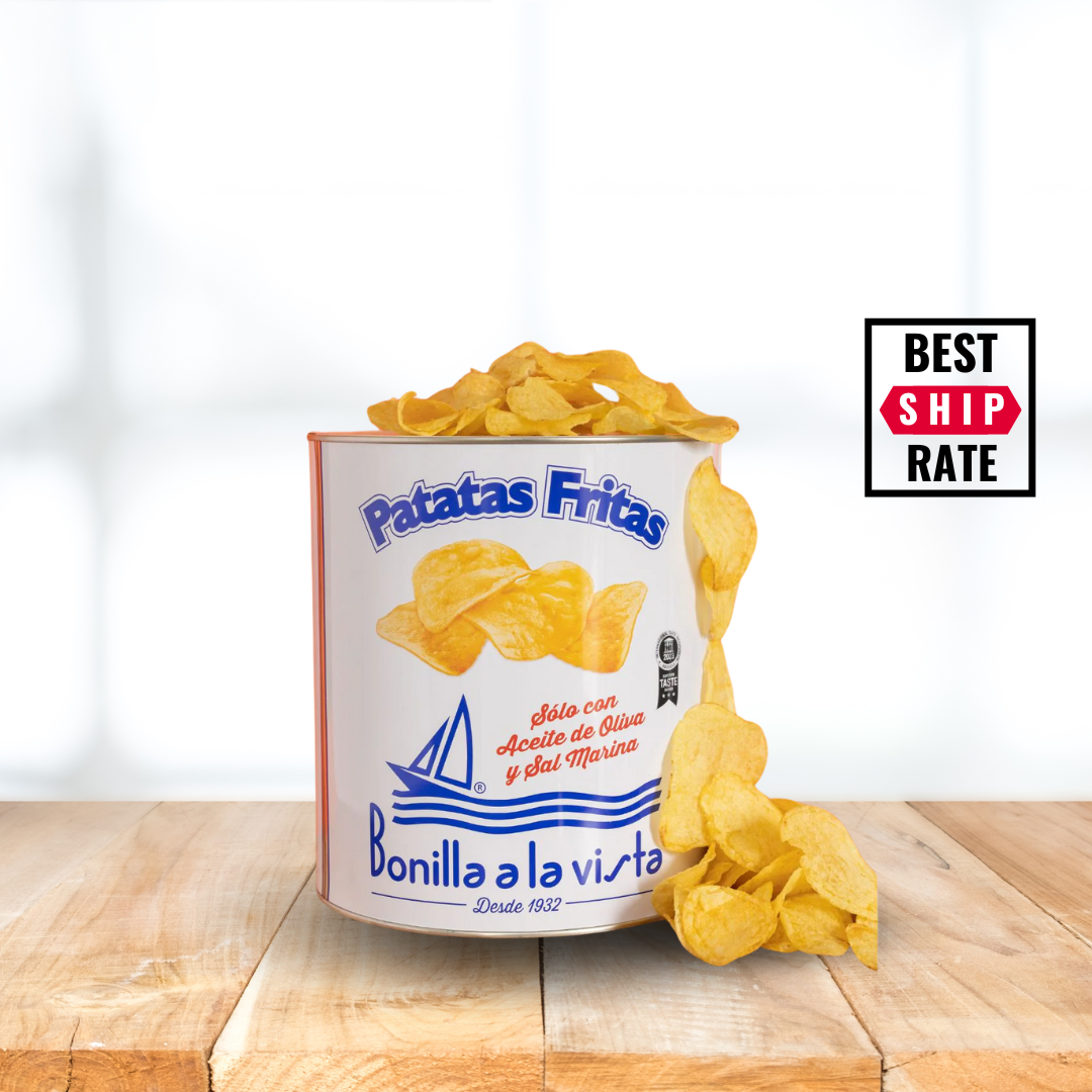 Bonilla a La Vista Potato Chips with Olive Oil Mini Can