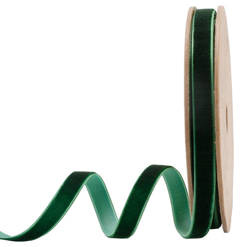 17 Colors | 3/8" Velvet Ribbon | 10 Yard Roll