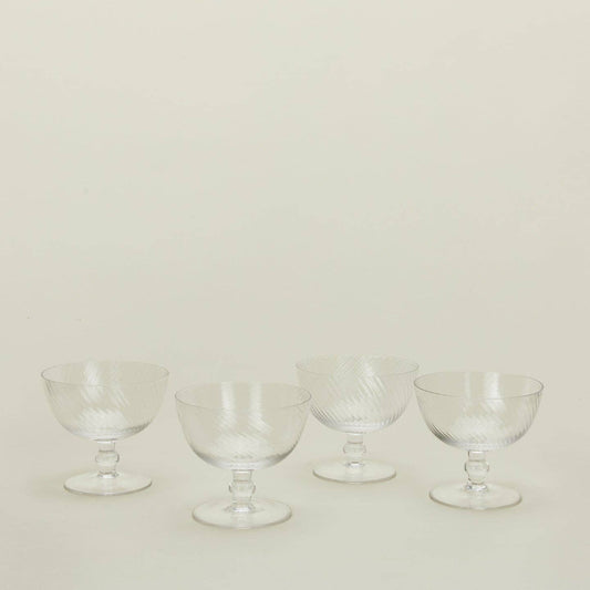 Optic Coupe - Set of 4 - Clear