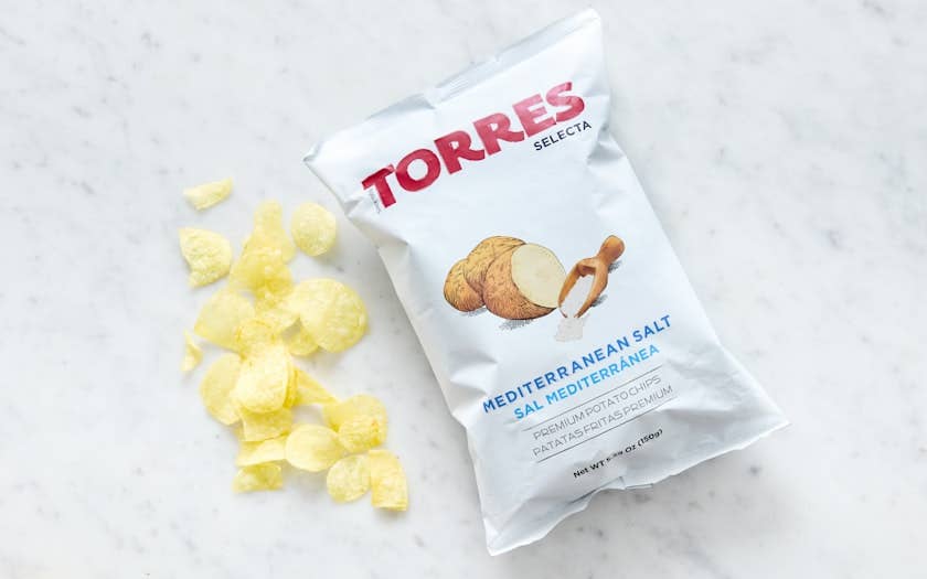 Mediterranean Sea Salt, Torres Potato Chips 50g | SMALL BAG
