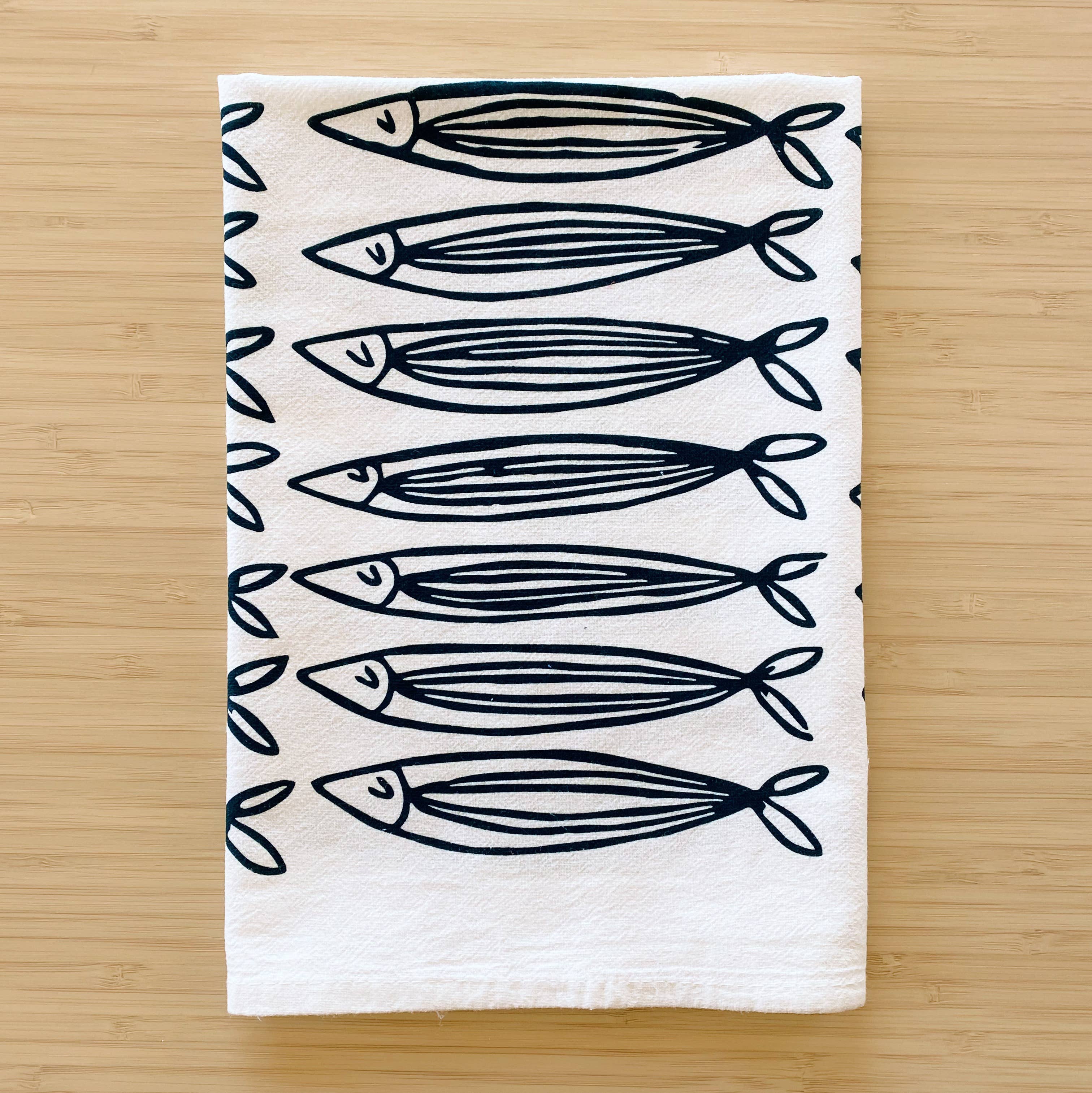 Julie Peach Sardines Tea Towel - Thumbnail 4