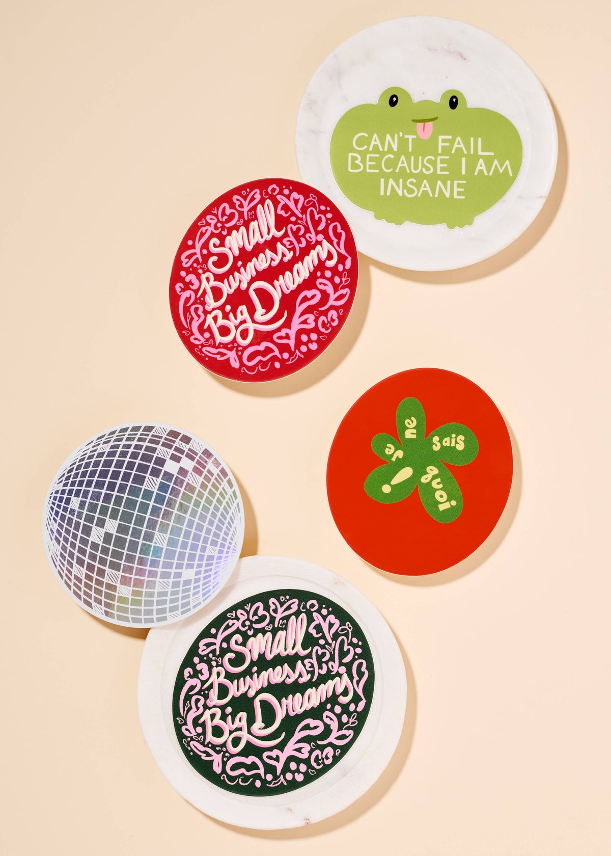 Rainbow Holographic Disco Ball Sticker