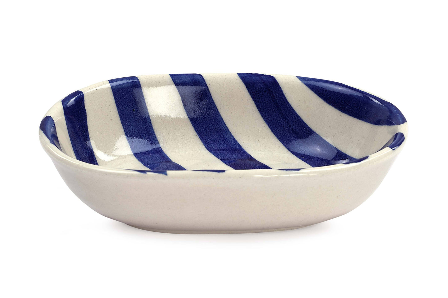Blue Stripe Ceramic Bowl