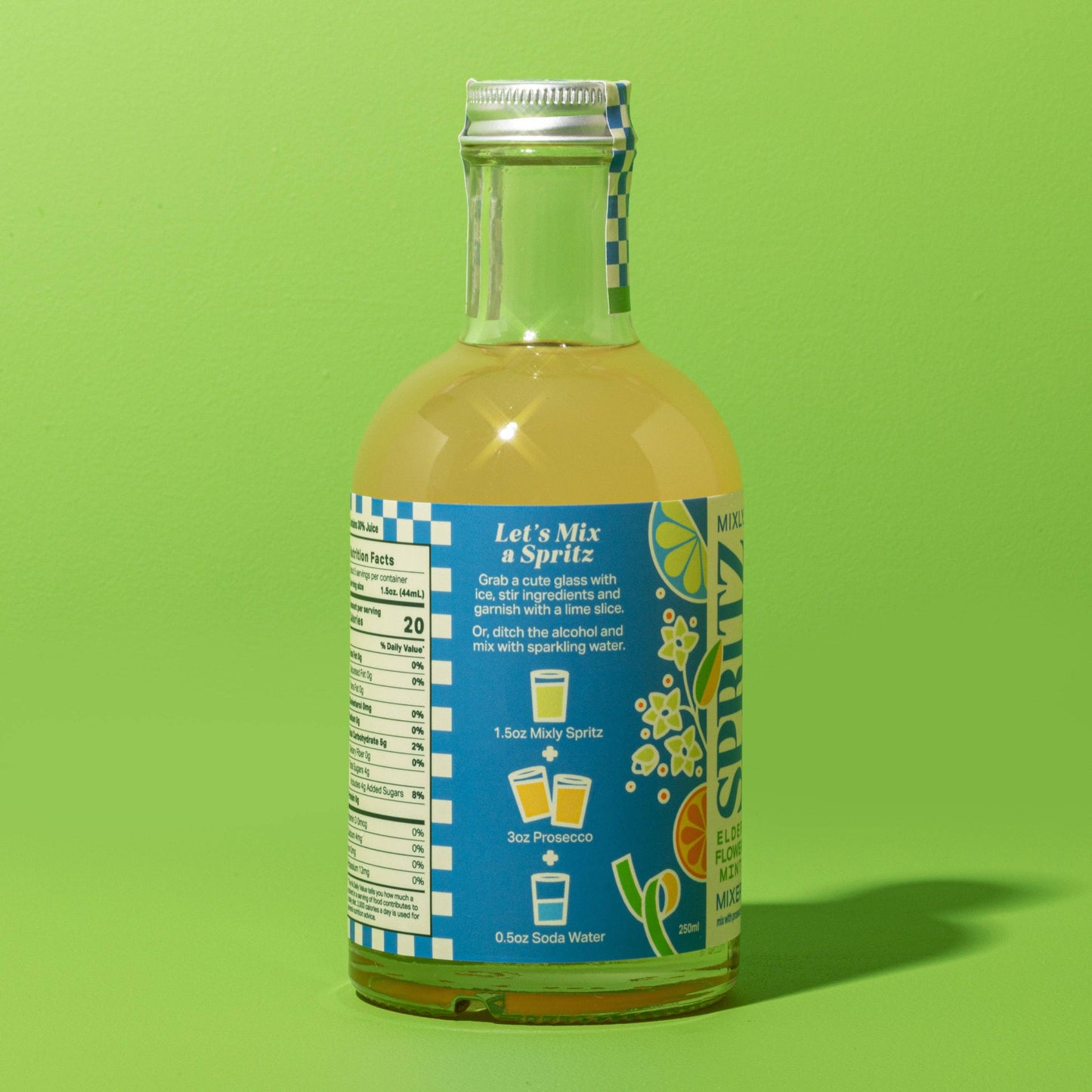 Elderflower Mint Spritz Cocktail/Mocktail Mixer