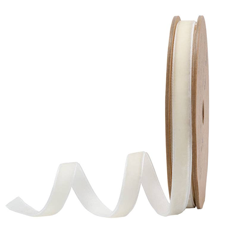 17 Colors | 3/8" Velvet Ribbon | 10 Yard Roll