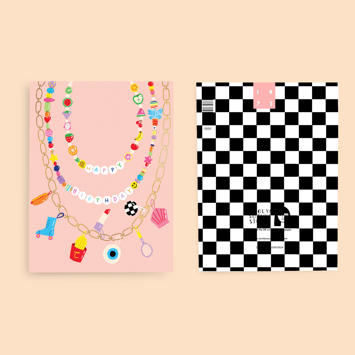 FESTIVAL BEADS - Birthday Card