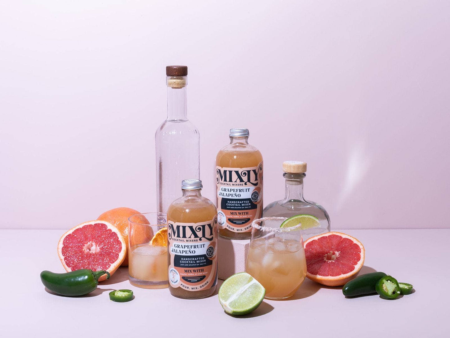 Grapefruit Jalapeño Cocktail/Mocktail Beverage Mixer